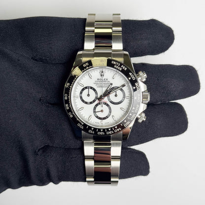 Rolex Daytona 40mm White Dial Watch Ref# 126500LN - Happy Jewelers Fine Jewelry Lifetime Warranty
