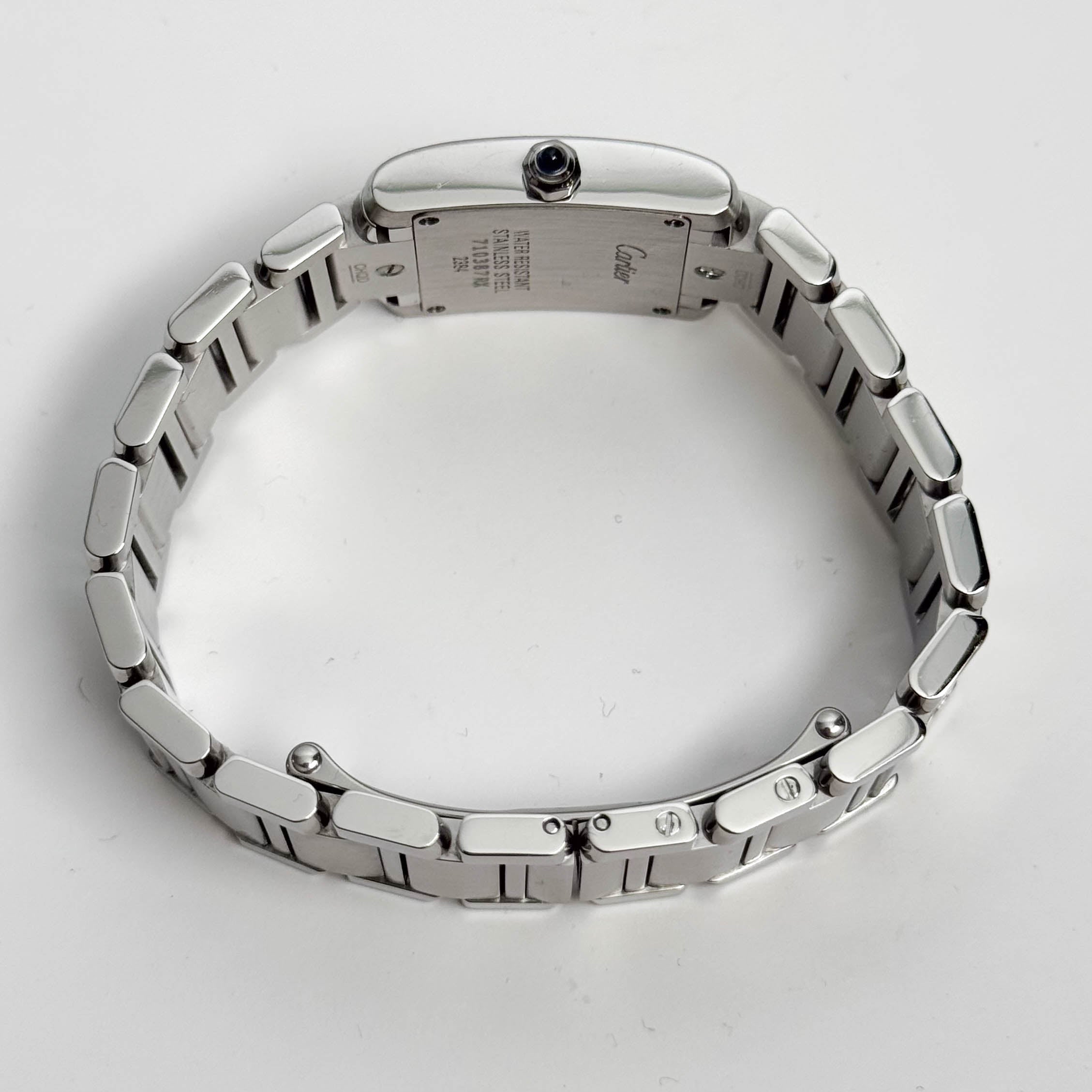Cartier Tank Stainless Steel 20mm Ivory Dial Watch Ref# W51008Q3 - Happy Jewelers Fine Jewelry Lifetime Warranty