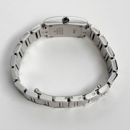 Cartier Tank Stainless Steel 20mm Ivory Dial Watch Ref# W51008Q3 - Happy Jewelers Fine Jewelry Lifetime Warranty
