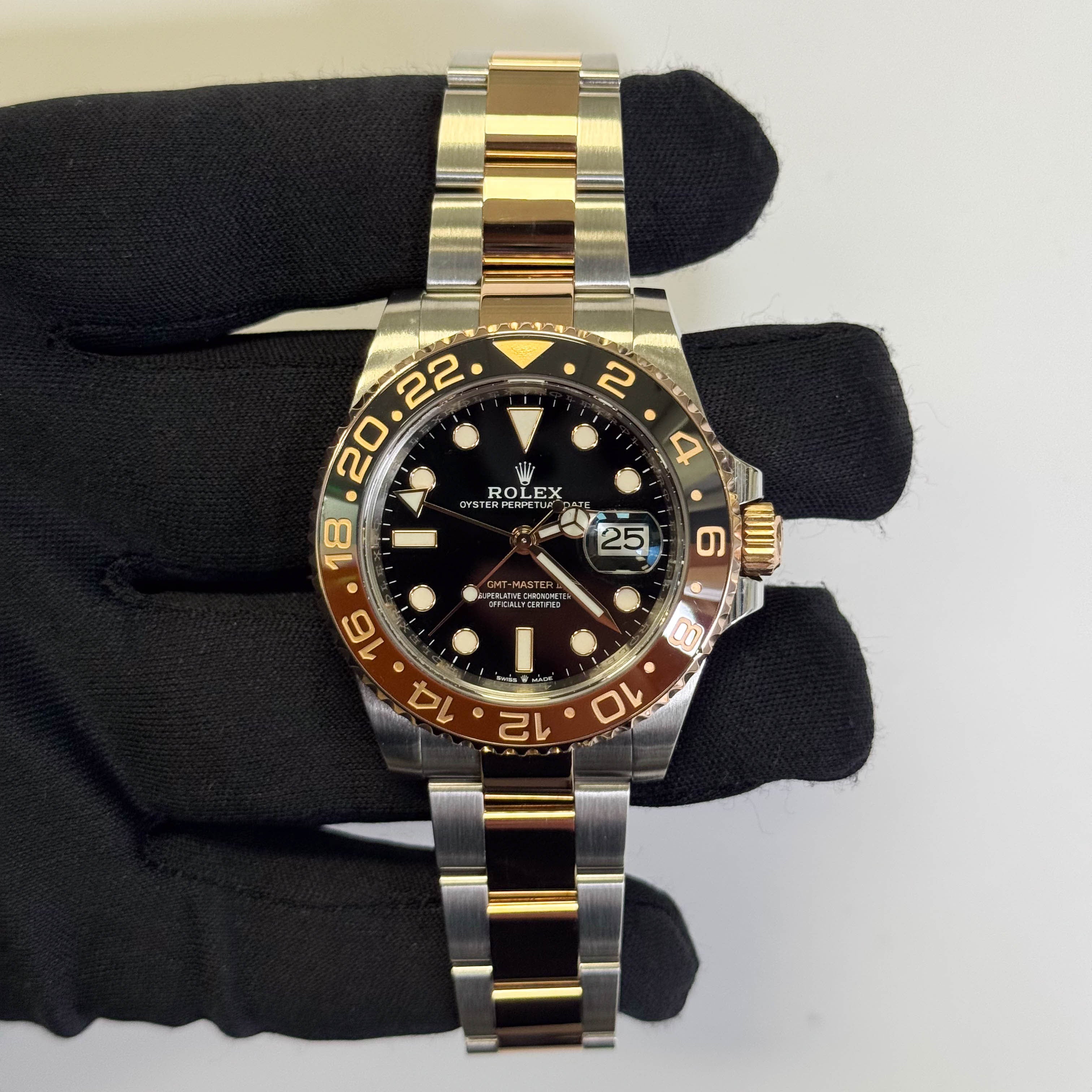 Rolex GMT Master II 40mm Black Dot Dial Watch Ref# 126711CHNR