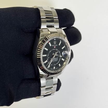 Rolex Sky-Dweller 42 mm Black Dial Watch Ref# 326934 - Happy Jewelers Fine Jewelry Lifetime Warranty