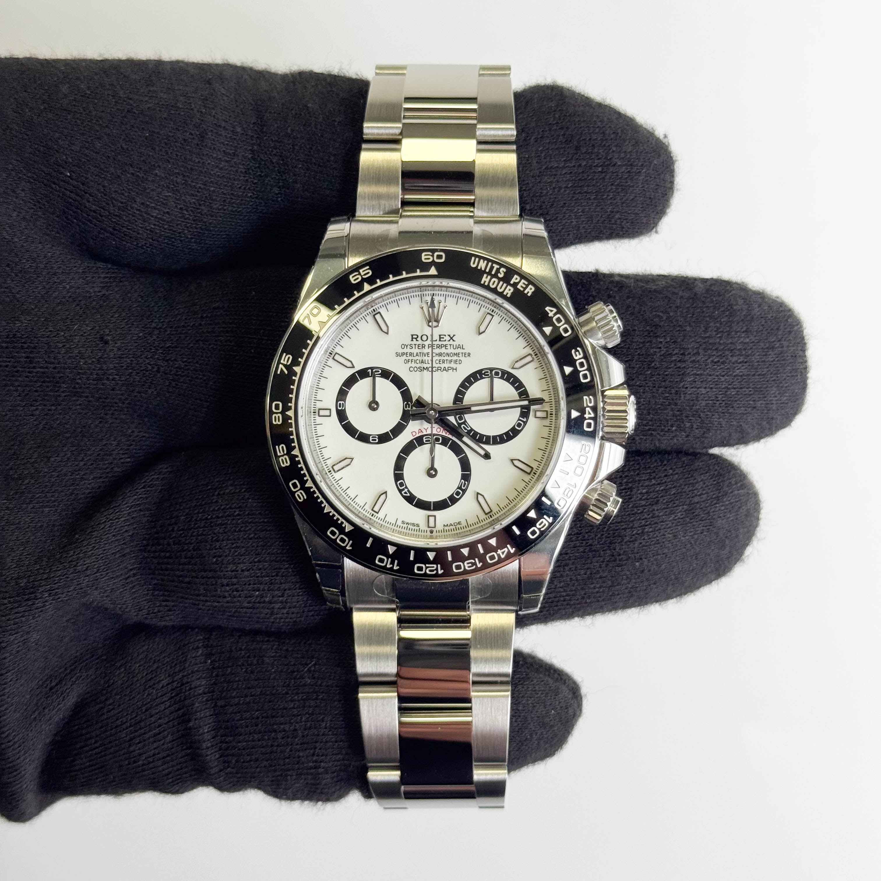 Rolex Daytona 40mm White Dial Watch Ref# 126500LN