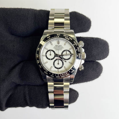 Rolex Daytona 40mm White Dial Watch Ref# 126500LN