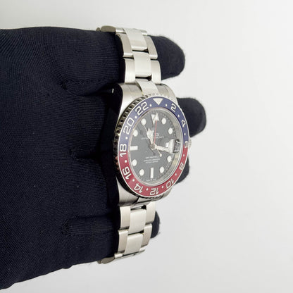 Rolex GMT Master II 40mm Black Dial Watch Ref# 1126710BLRO