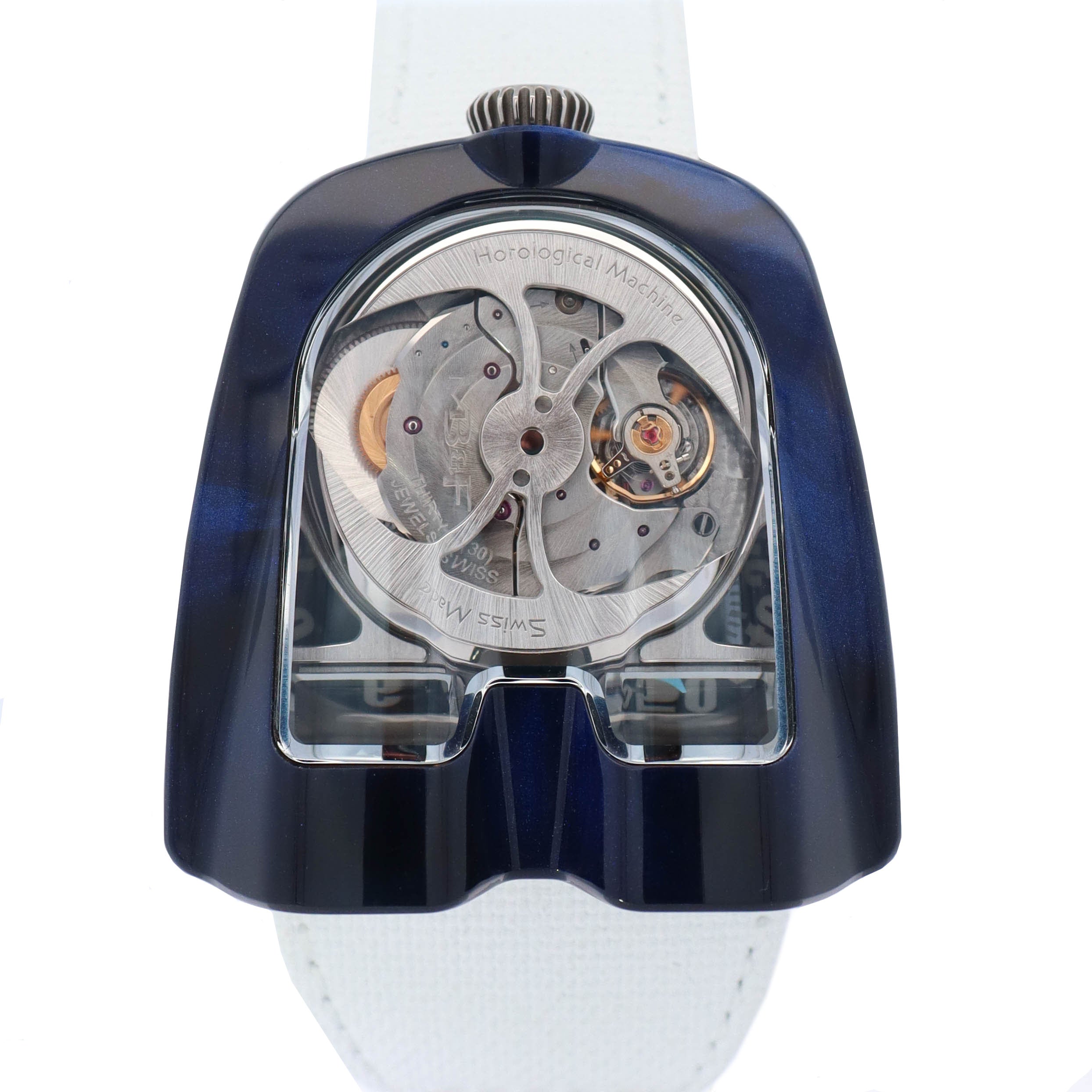 MB & F HM8 Mark 2 Blue Edition  47 x 41.5 mm Skeleton Dial Watch Ref# 82.TL.BU - Happy Jewelers Fine Jewelry Lifetime Warranty