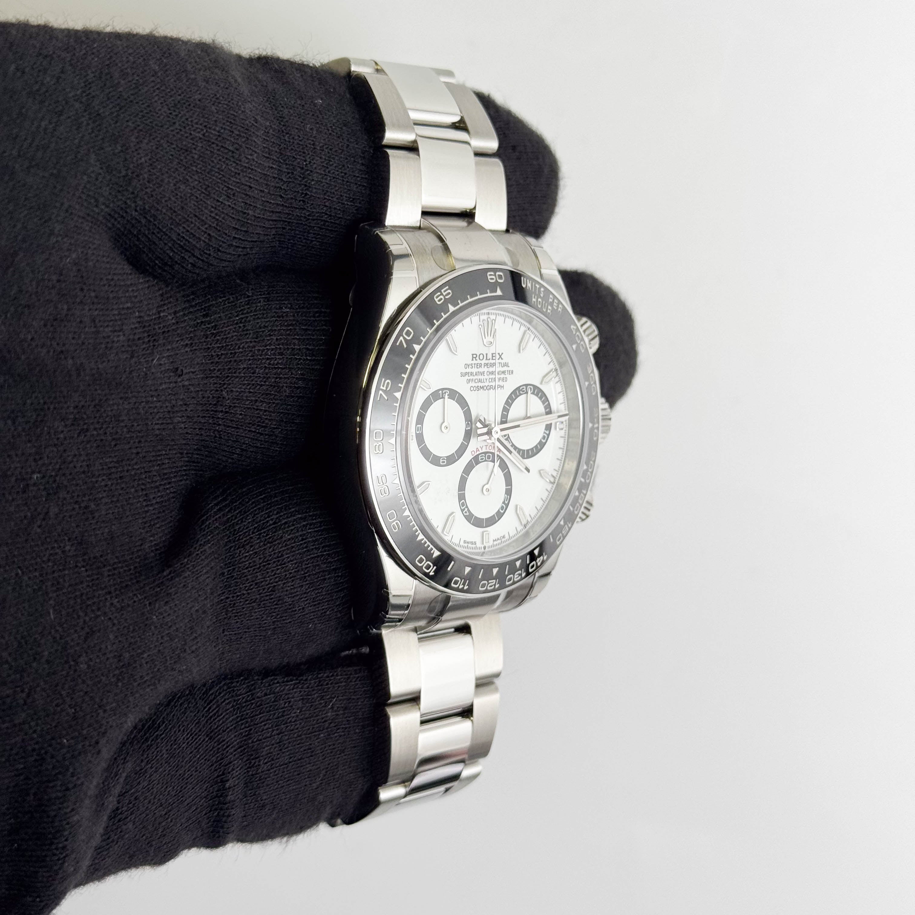 Rolex Daytona 40mm White Dial Watch Ref# 126500LN