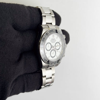 Rolex Daytona 40mm White Dial Watch Ref# 126500LN