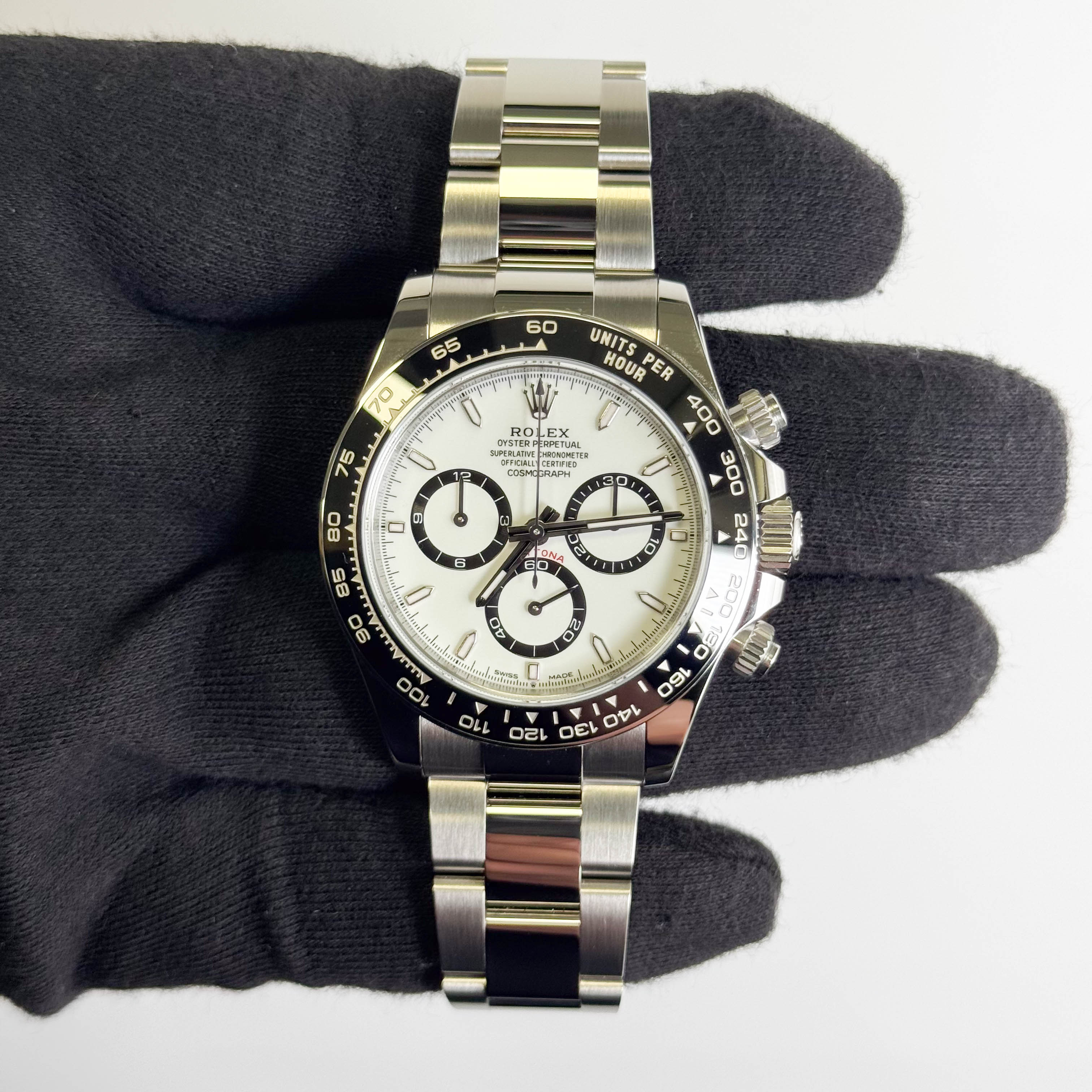 Rolex Daytona 40mm White Dial Watch Ref# 126500LN