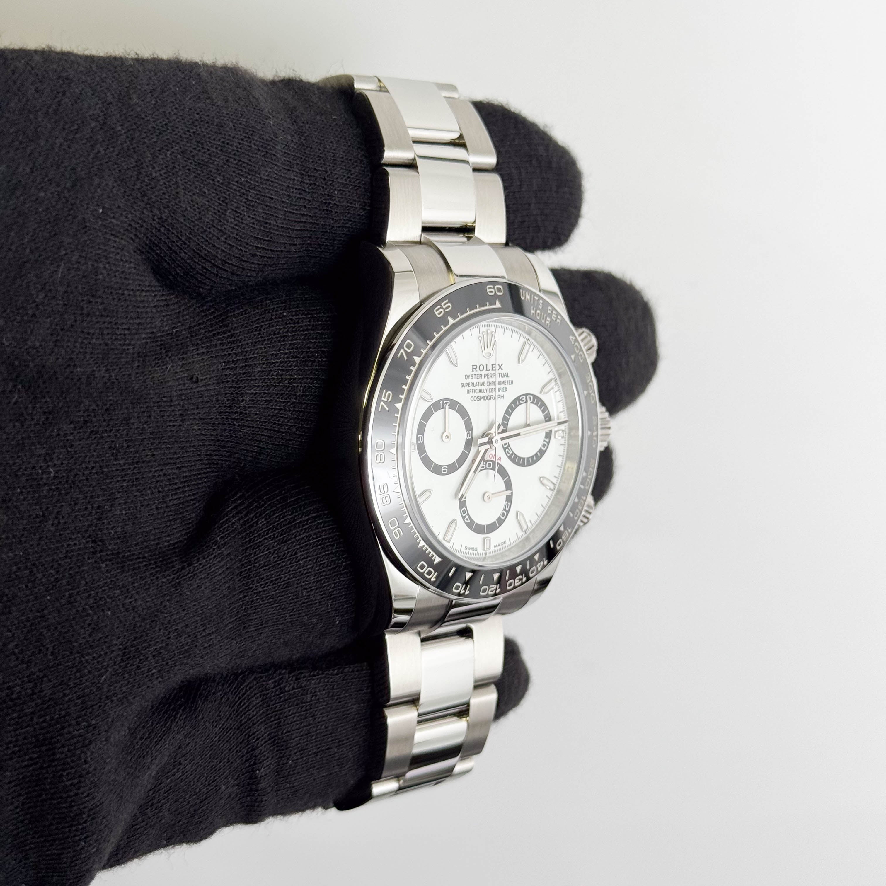 Rolex Daytona 40mm White Dial Watch Ref# 126500LN