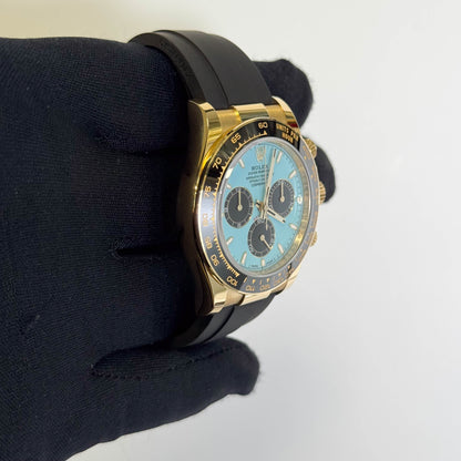 Rolex Daytona 40mm Turquoise Dial Watch Ref# 126518LN