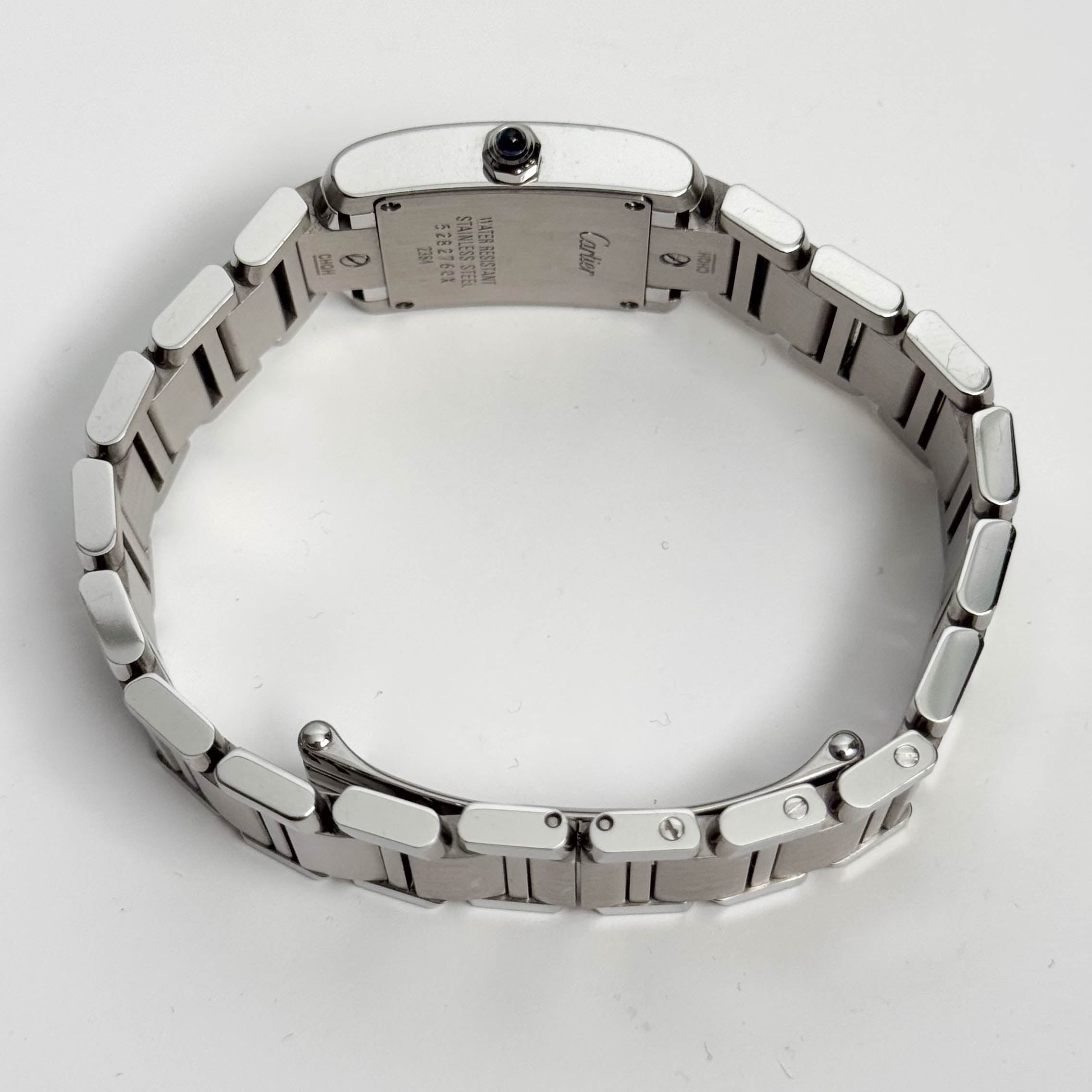 Cartier Tank Stainless Steel 20mm Ivory Dial Watch Ref# W51008Q3 - Happy Jewelers Fine Jewelry Lifetime Warranty