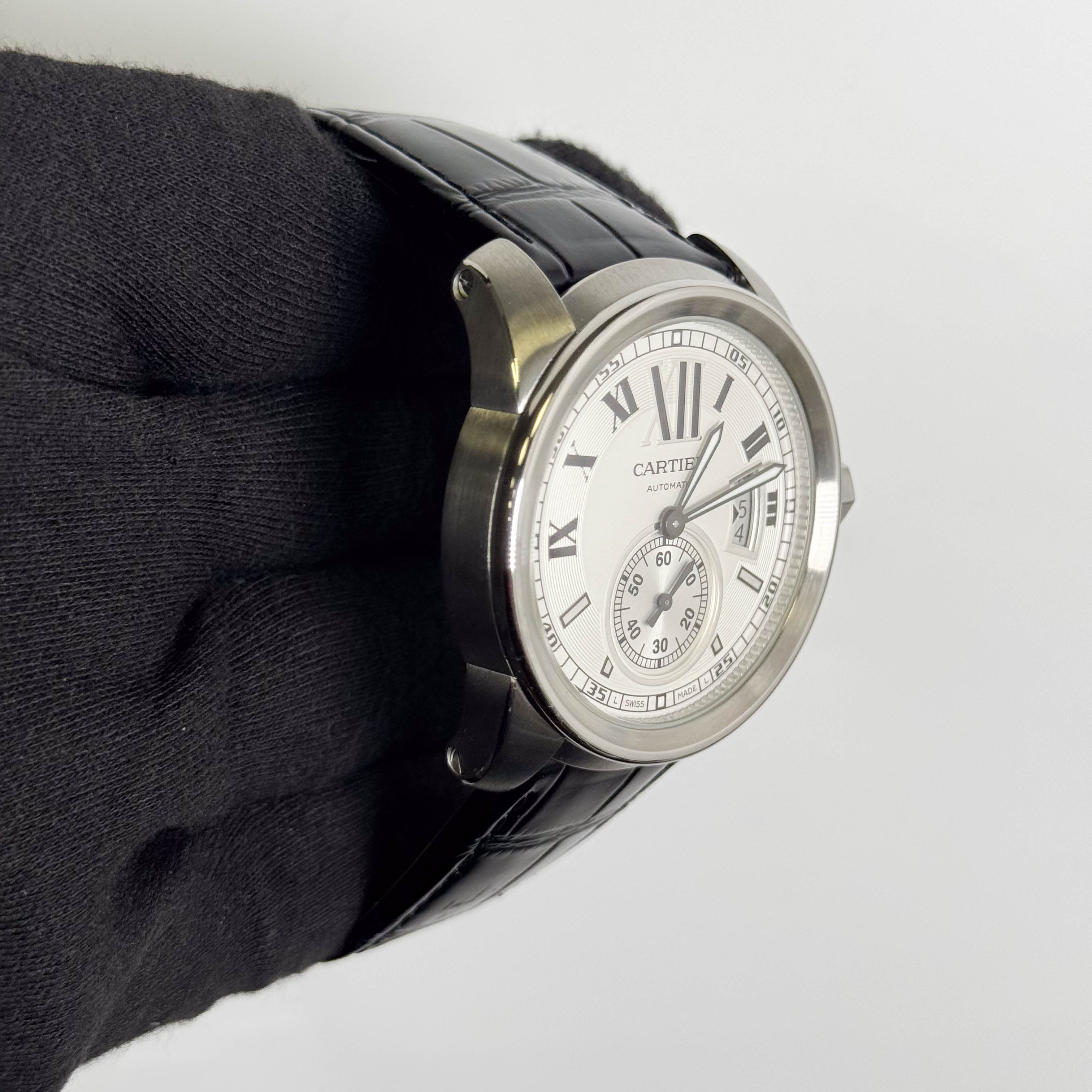 Cartier Calibre de Cartier 42mm White Dial Watch Ref# W7100037