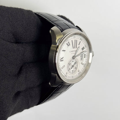 Cartier Calibre de Cartier 42mm White Dial Watch Ref# W7100037