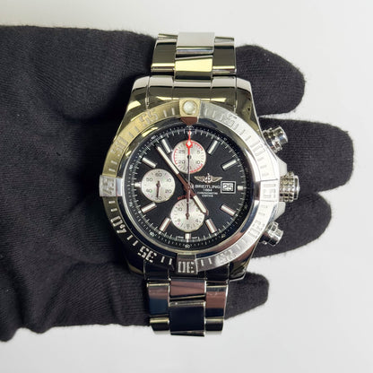 Breilting Super Avenger 48mm Black Dial Watch Ref# A1337111/BC29