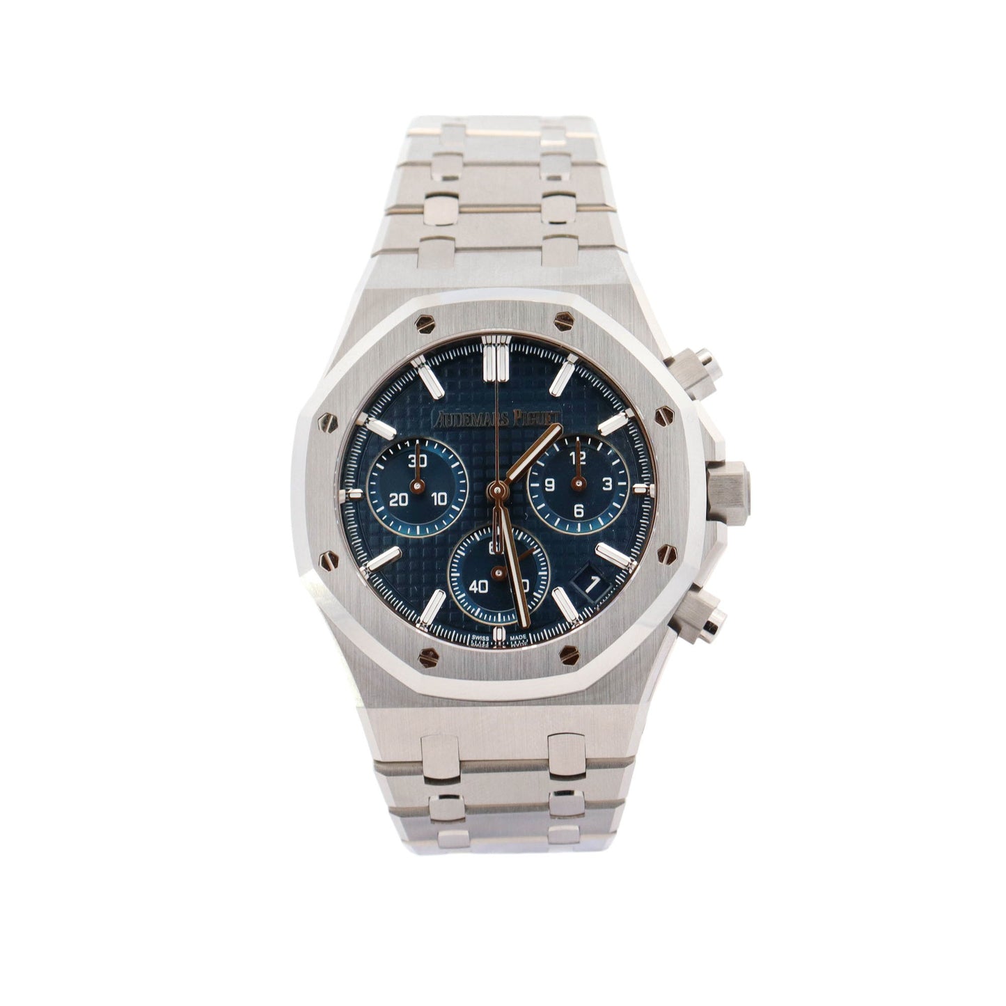 Audemars Piguet Royal Oak Stainless Steel 41mm Blue Chronograph Dial Watch Reference# 26240ST - Happy Jewelers Fine Jewelry Lifetime Warranty