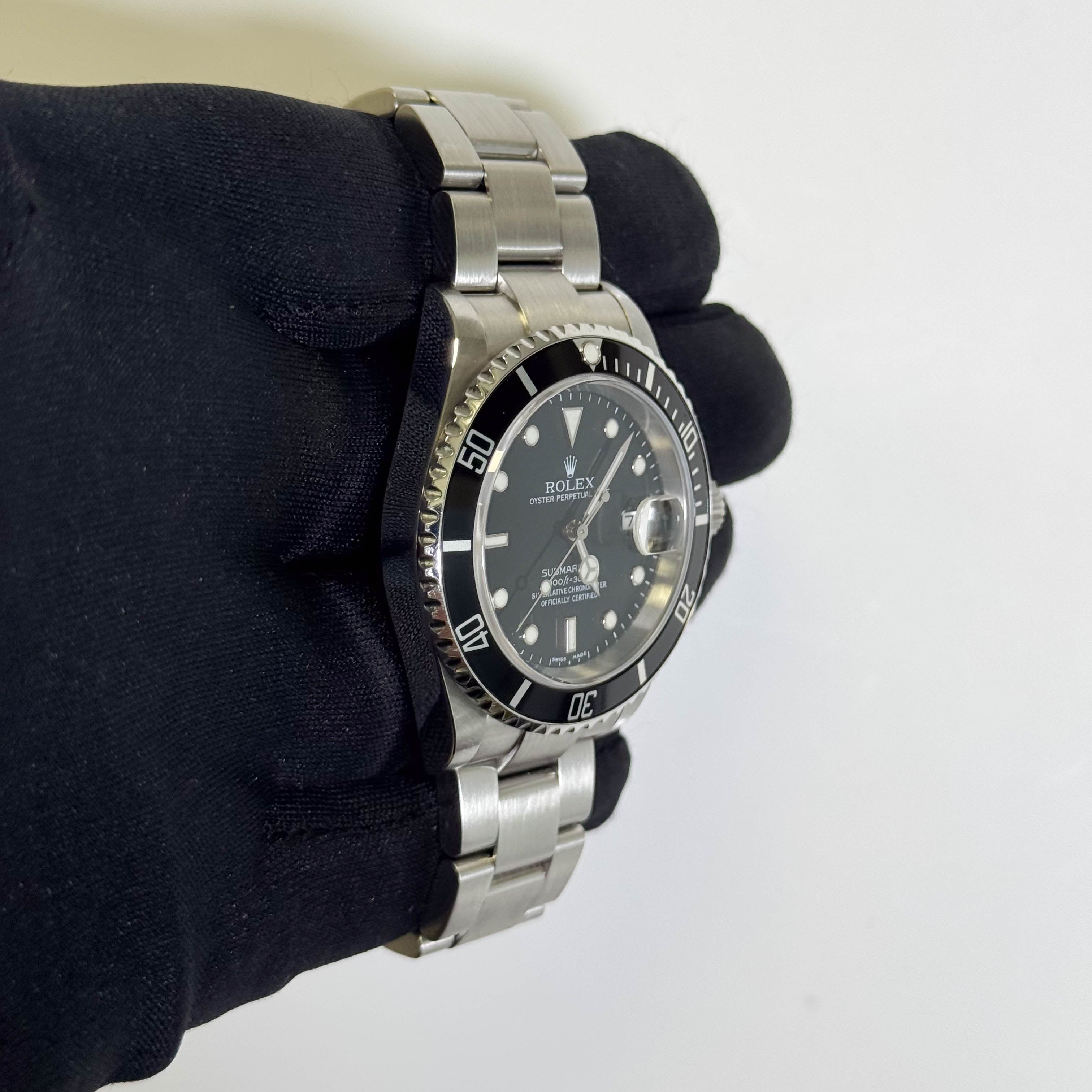 Rolex Submariner Stainless Steel 40mm Black Dial Watch Ref# 16610 - Happy Jewelers Fine Jewelry Lifetime Warranty
