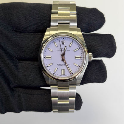 Rolex Oyster Perpetual Lavender 41mm Dial Watch Ref# 134300