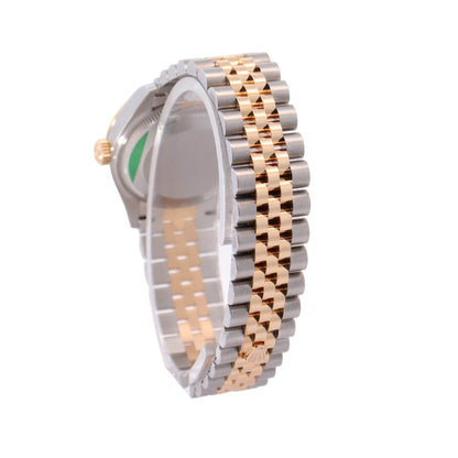 Rolex Datejust Yellow Gold and Stainless Steel 31mm SIlver Diamond Dial Watch Reference #: 278273 - Happy Jewelers Fine Jewelry Lifetime Warranty