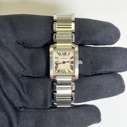 Cartier Tank 20mm Ivory Dial Watch Ref# W51008Q3 - Happy Jewelers Fine Jewelry Lifetime Warranty