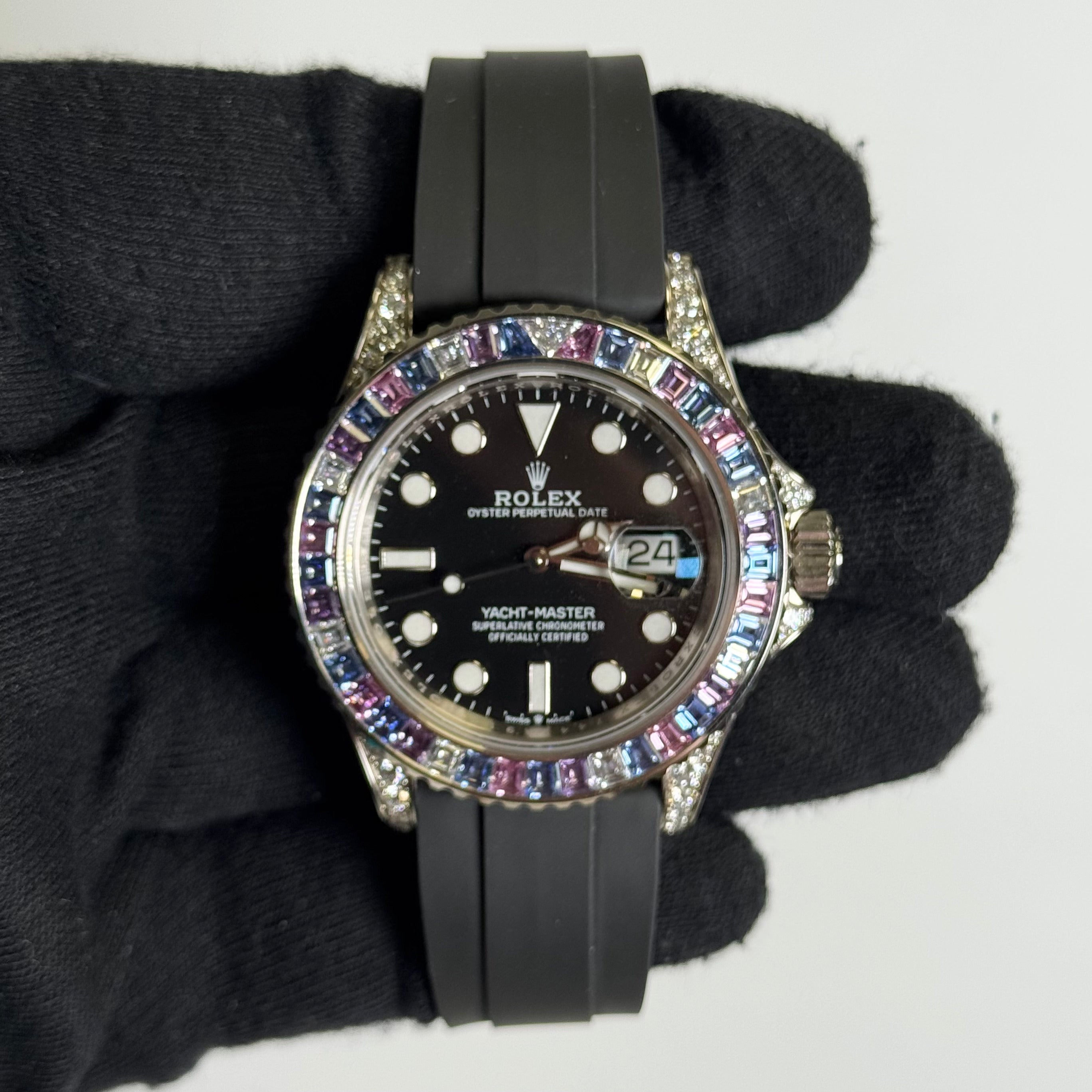 Rolex Yacht-Master 40mm Black Dial Watch Ref# 126679SABR - Happy Jewelers Fine Jewelry Lifetime Warranty