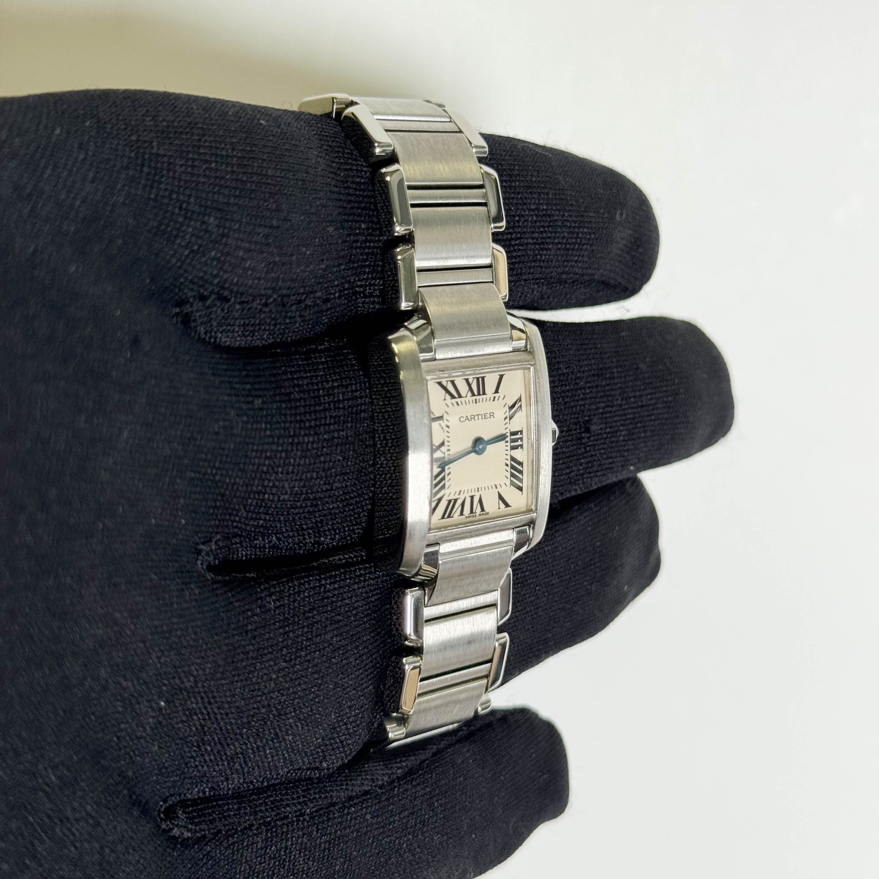 Cartier Tank 20mm Ivory Dial Watch Ref# W51008Q3