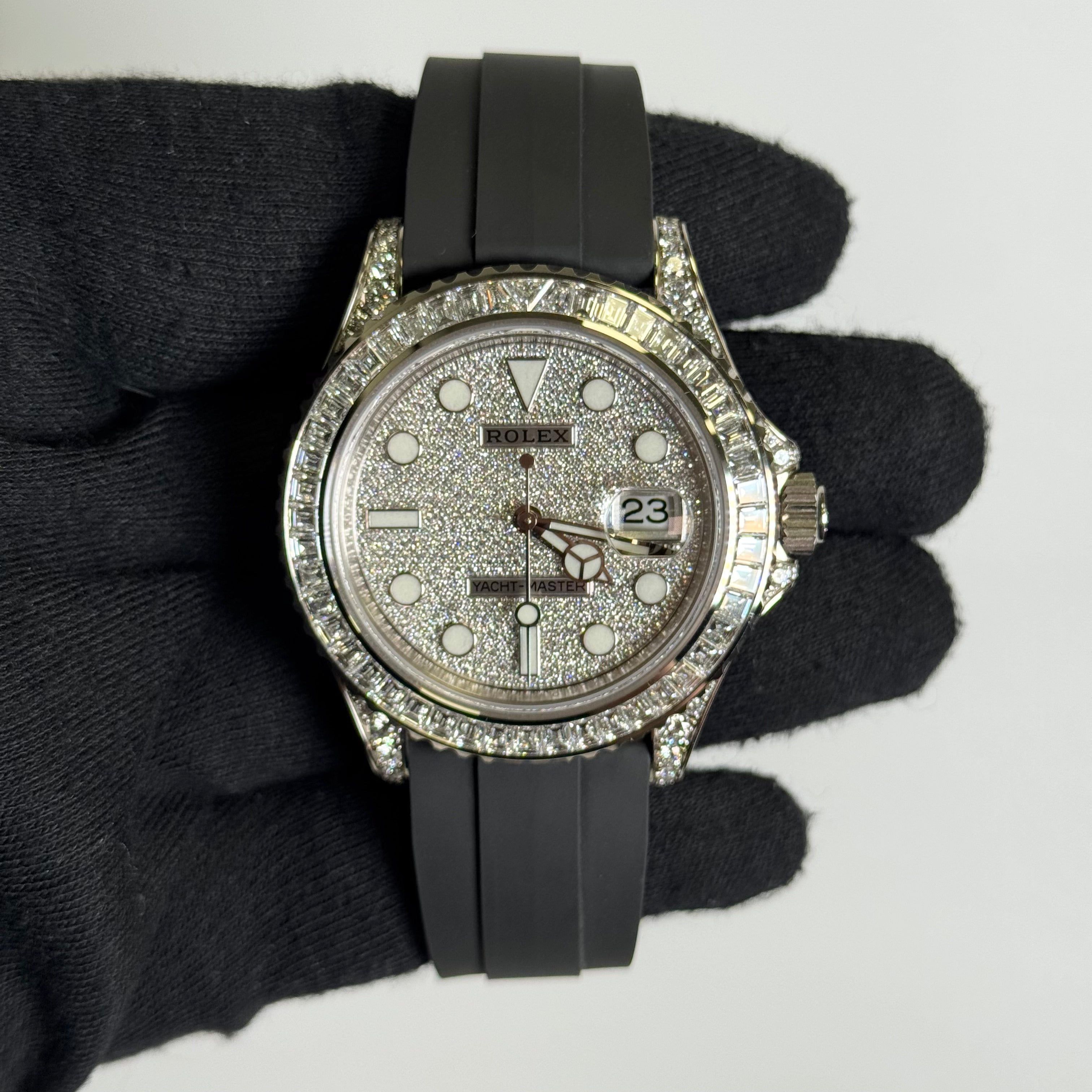 Rolex Yacht-Master 42mm Pave Dial Watch Ref# 226679TBR - Happy Jewelers Fine Jewelry Lifetime Warranty