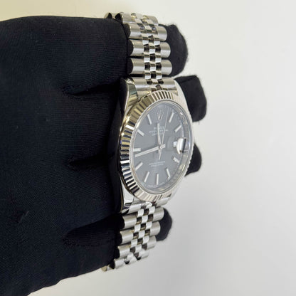 Rolex Datejust 41mm Rhodium Dial Watch Ref# 126334