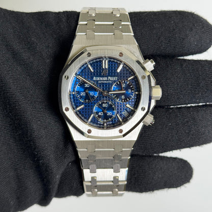 Audemars Piguet Royal Oak 41mm Blue Dial Watch Ref# 26239BC.OO.1220BC.01 - Happy Jewelers Fine Jewelry Lifetime Warranty