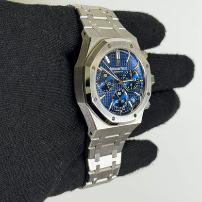 Audemars Piguet Royal Oak 41mm Blue Dial Watch Ref# 26239BC.OO.1220BC.01 - Happy Jewelers Fine Jewelry Lifetime Warranty