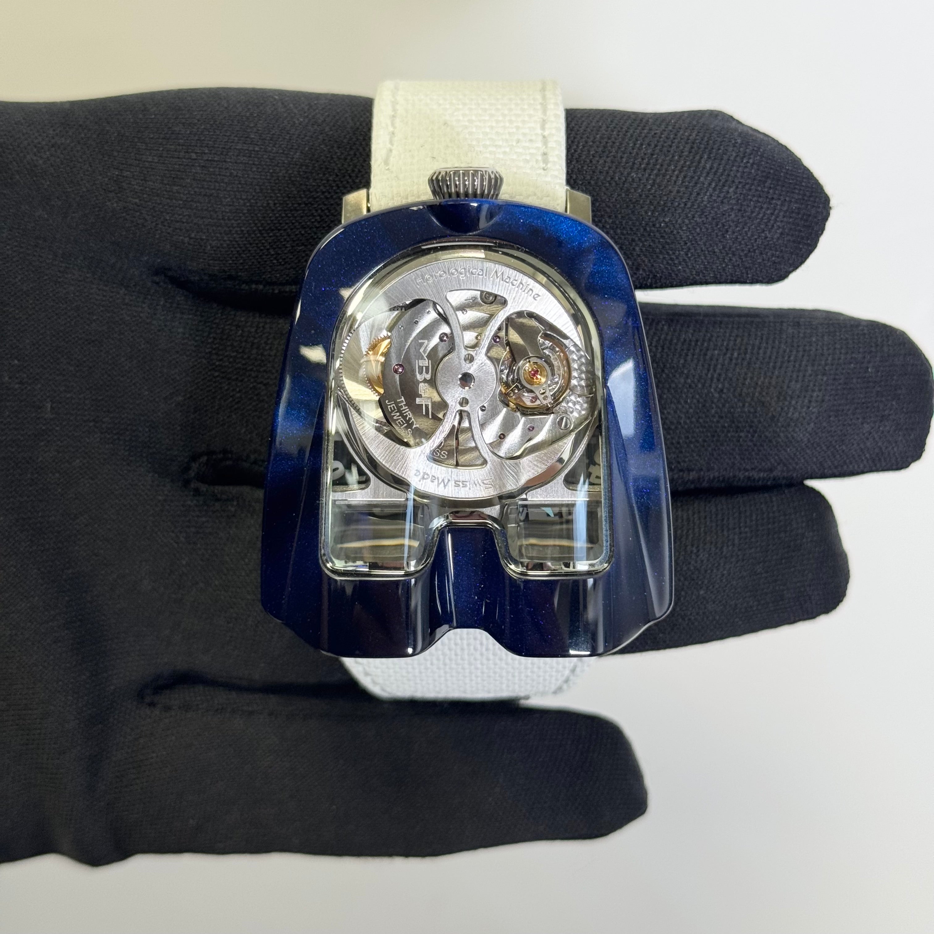 MB & F HM8 Mark 2 Blue Edition  47 x 41.5 mm Skeleton Dial Watch Ref# 82.TL.BU - Happy Jewelers Fine Jewelry Lifetime Warranty