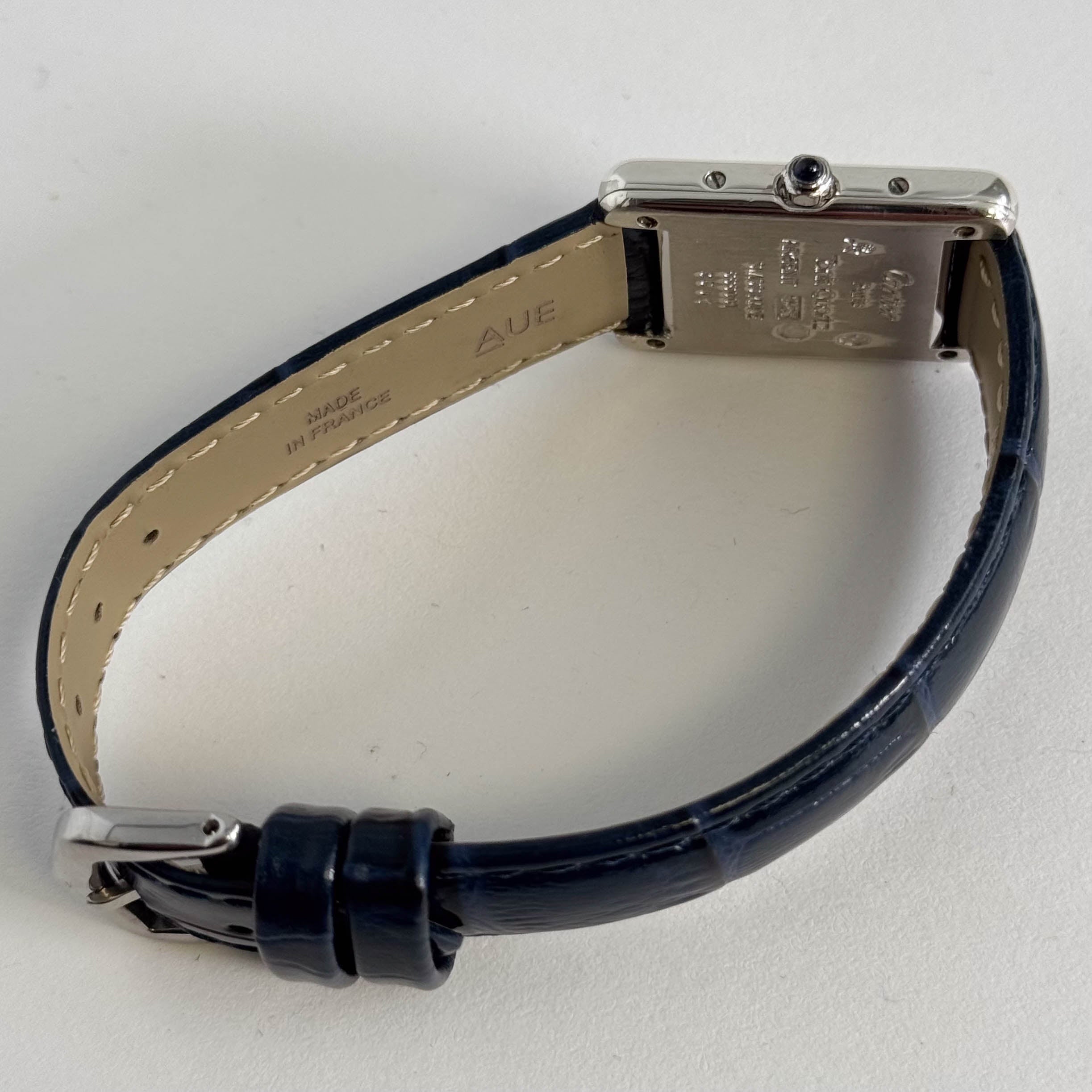 Cartier Must Tank 20mm Ivory Dial Watch Ref# 1614