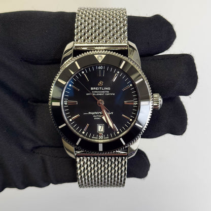 Breitling Superocean 46mm Black Dial Watch Ref# AB2020121B1A1 - Happy Jewelers Fine Jewelry Lifetime Warranty