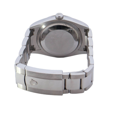 Rolex Datejust Stainless Steel 36mm Blue Stick Dial Watch Reference #: 126200 - Happy Jewelers Fine Jewelry Lifetime Warranty