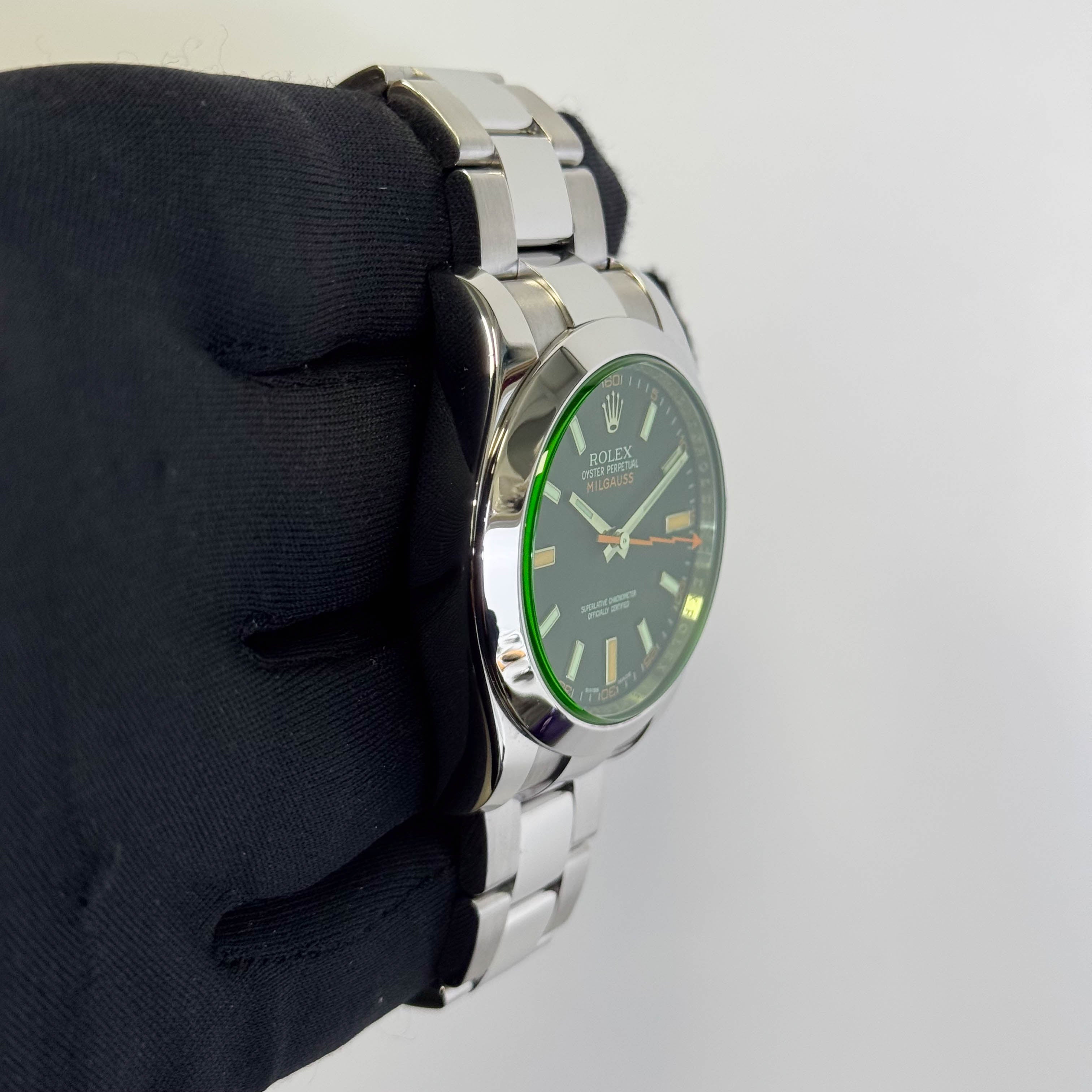 Rolex Milgauss 40mm Black Dial Watch Ref# 116400GV