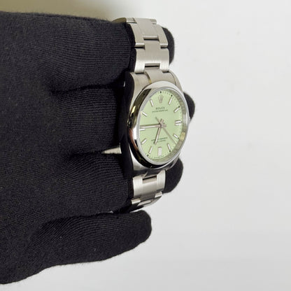 Rolex Oyster Perpetual 36mm Pistachio Dial Watch Ref# 126000