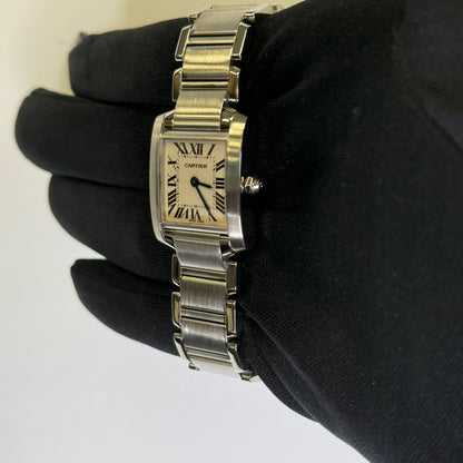 Cartier Tank 20mm Ivory Dial Watch Ref# W51008Q3 - Happy Jewelers Fine Jewelry Lifetime Warranty