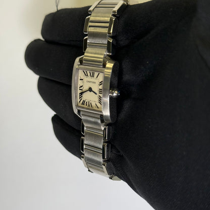 Cartier Tank 20mm Ivory Dial Watch Ref# W51008Q3 - Happy Jewelers Fine Jewelry Lifetime Warranty