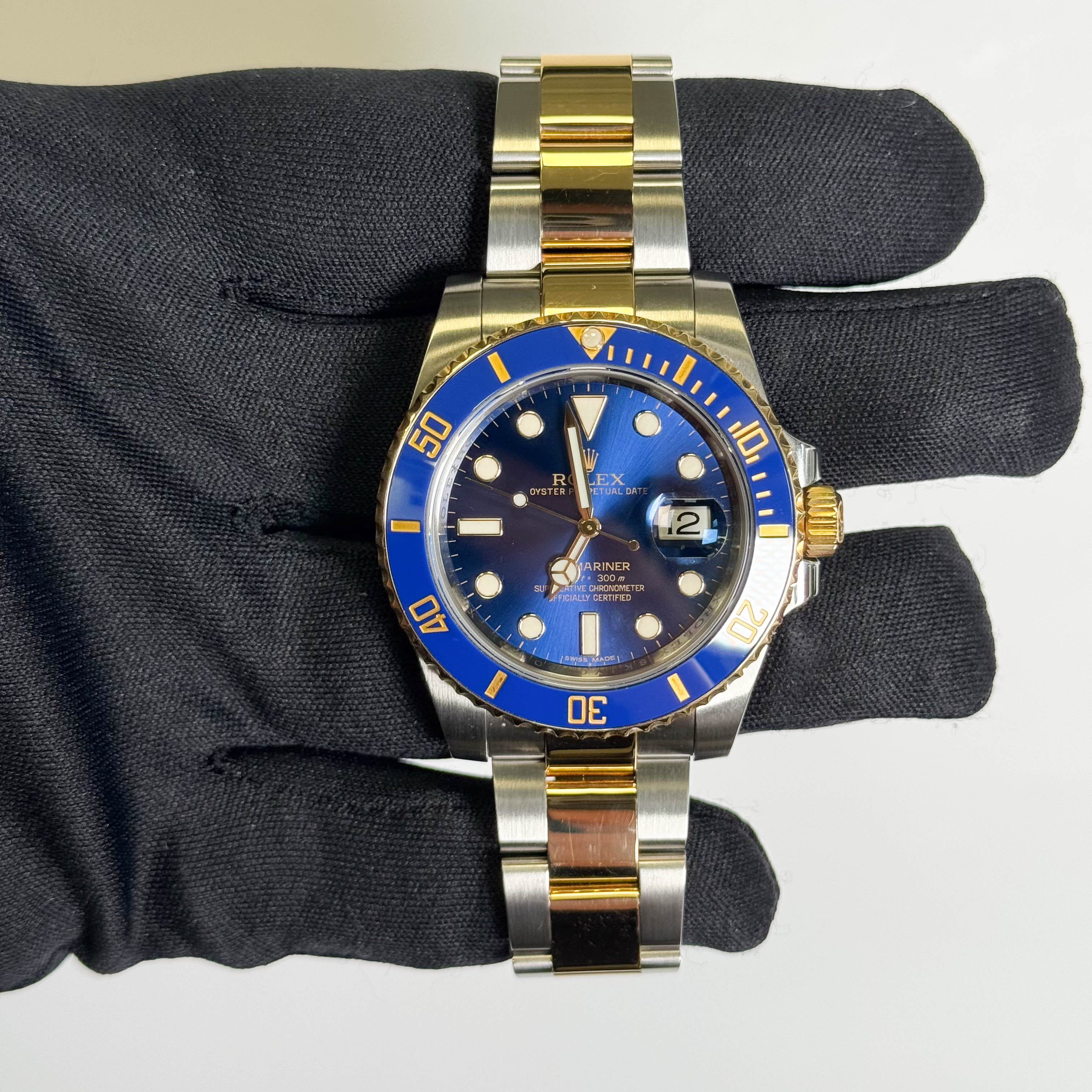 Rolex Submariner 40mm Blue Dial Watch Ref# 116613LB