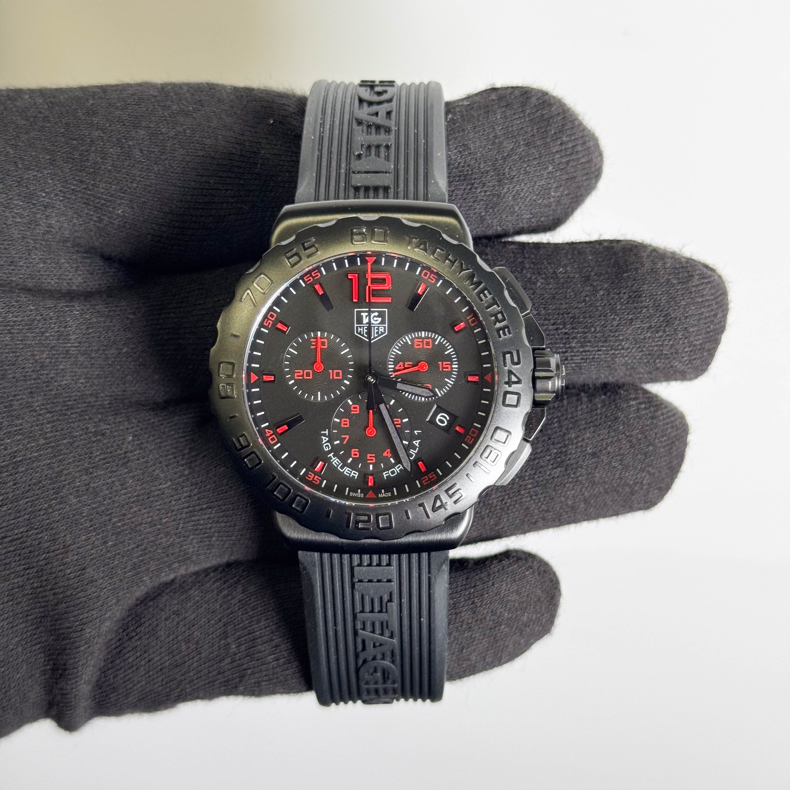 Tag Heuer Formula One 42mm Black Dial Watch Ref# CAU111A