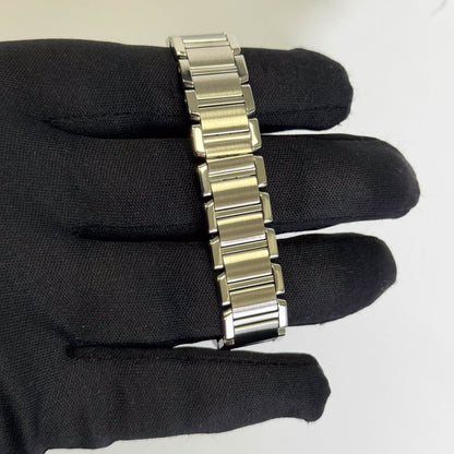 Cartier Tank Stainless Steel 20mm Ivory Dial Watch Ref# W51008Q3 - Happy Jewelers Fine Jewelry Lifetime Warranty