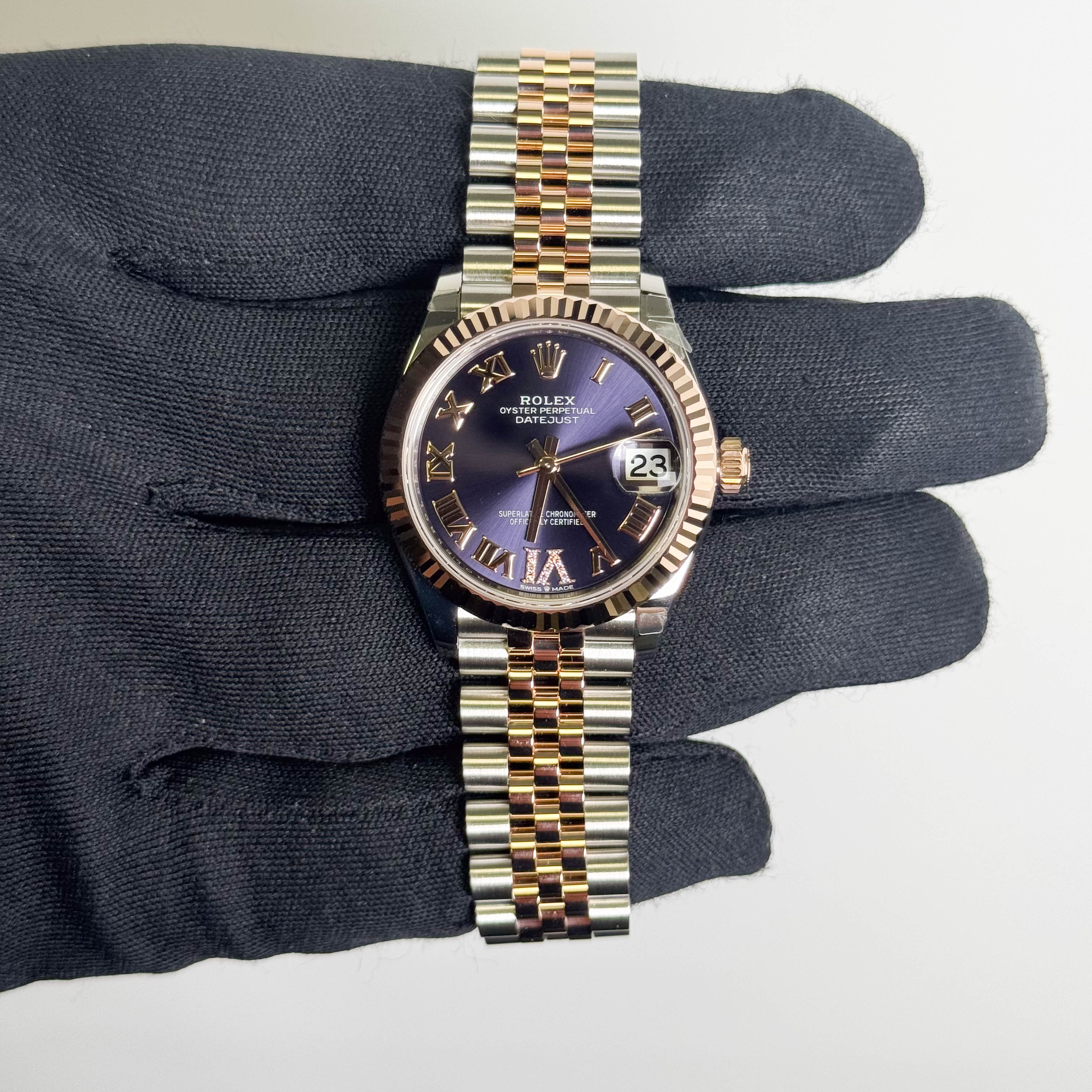 Rolex Datejust 31mm Purple Dial Watch Ref# 278271 - Happy Jewelers Fine Jewelry Lifetime Warranty