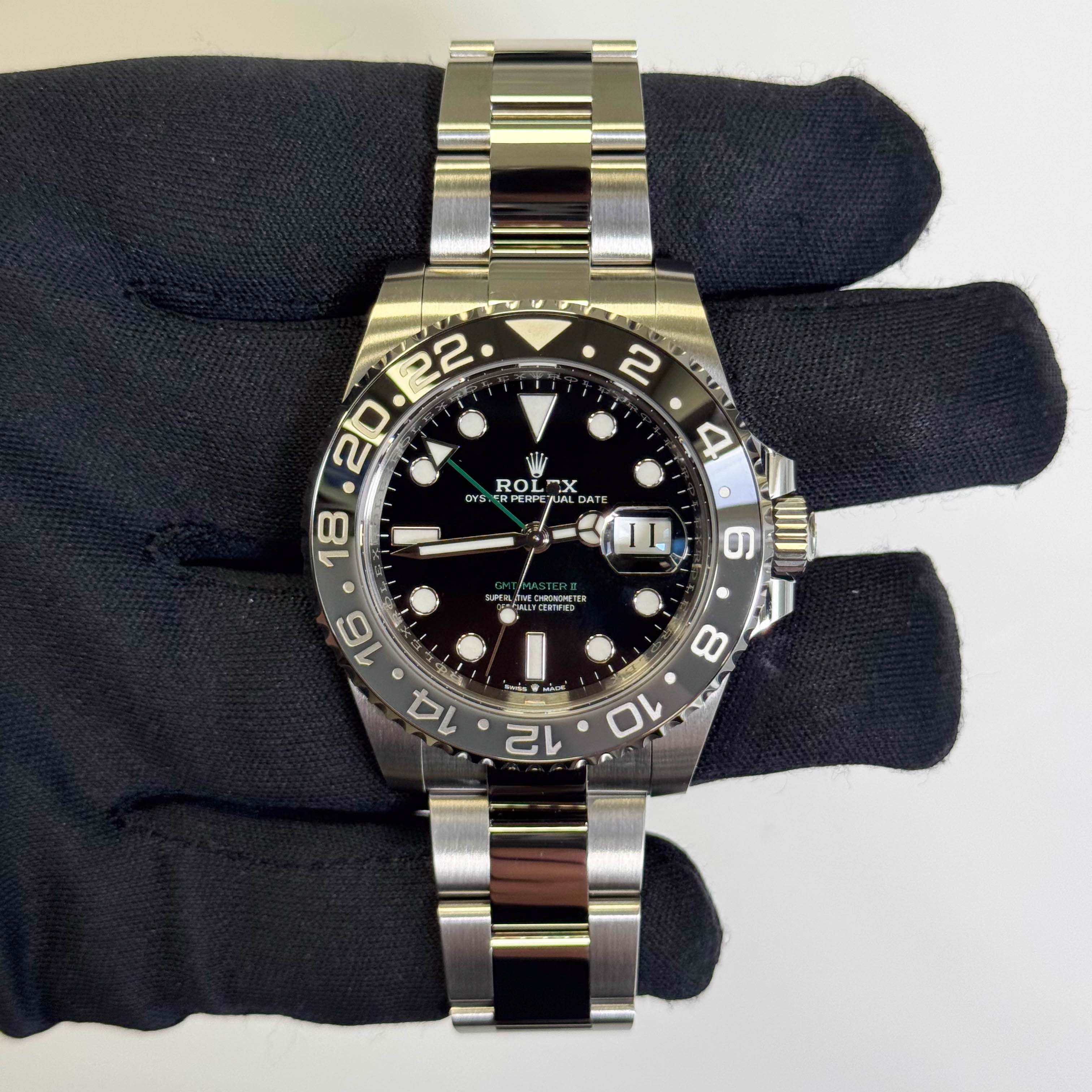 Rolex GMT-Master II 40mm Black Dial Ref# 126710GRNR