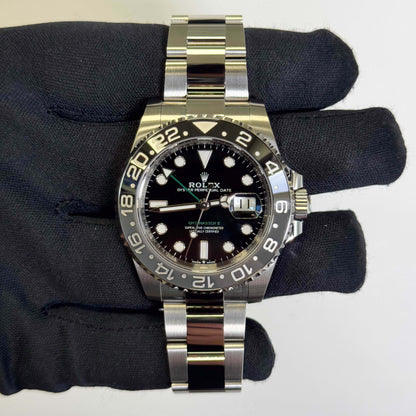 Rolex GMT-Master II 40mm Black Dial Ref# 126710GRNR