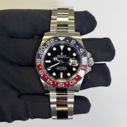 Rolex GMT-Master II 40mm Black Dial Watch Ref# 126710BLRO