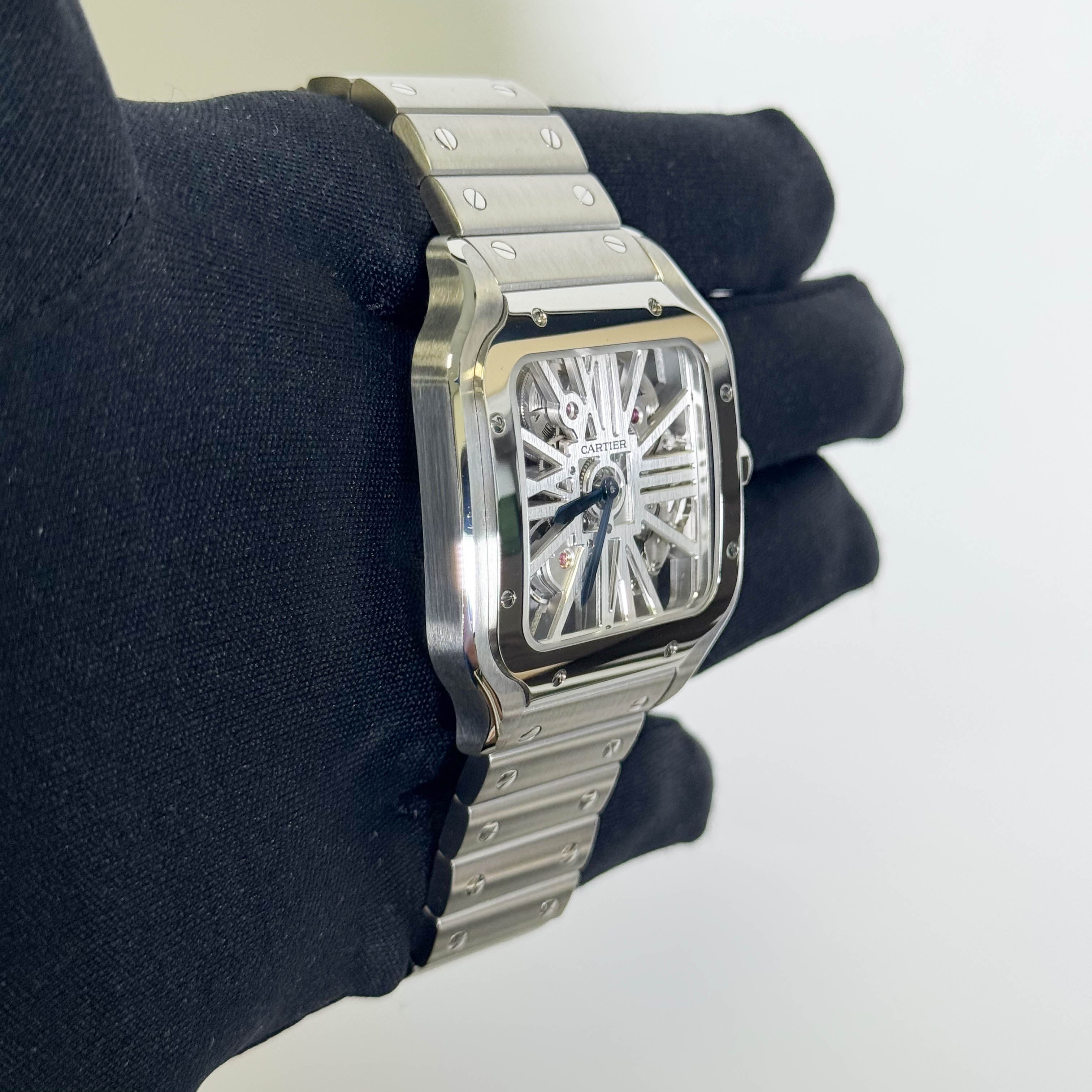 Cartier Santos 40mm Skeleton Dial Watch Ref# WHSA0015