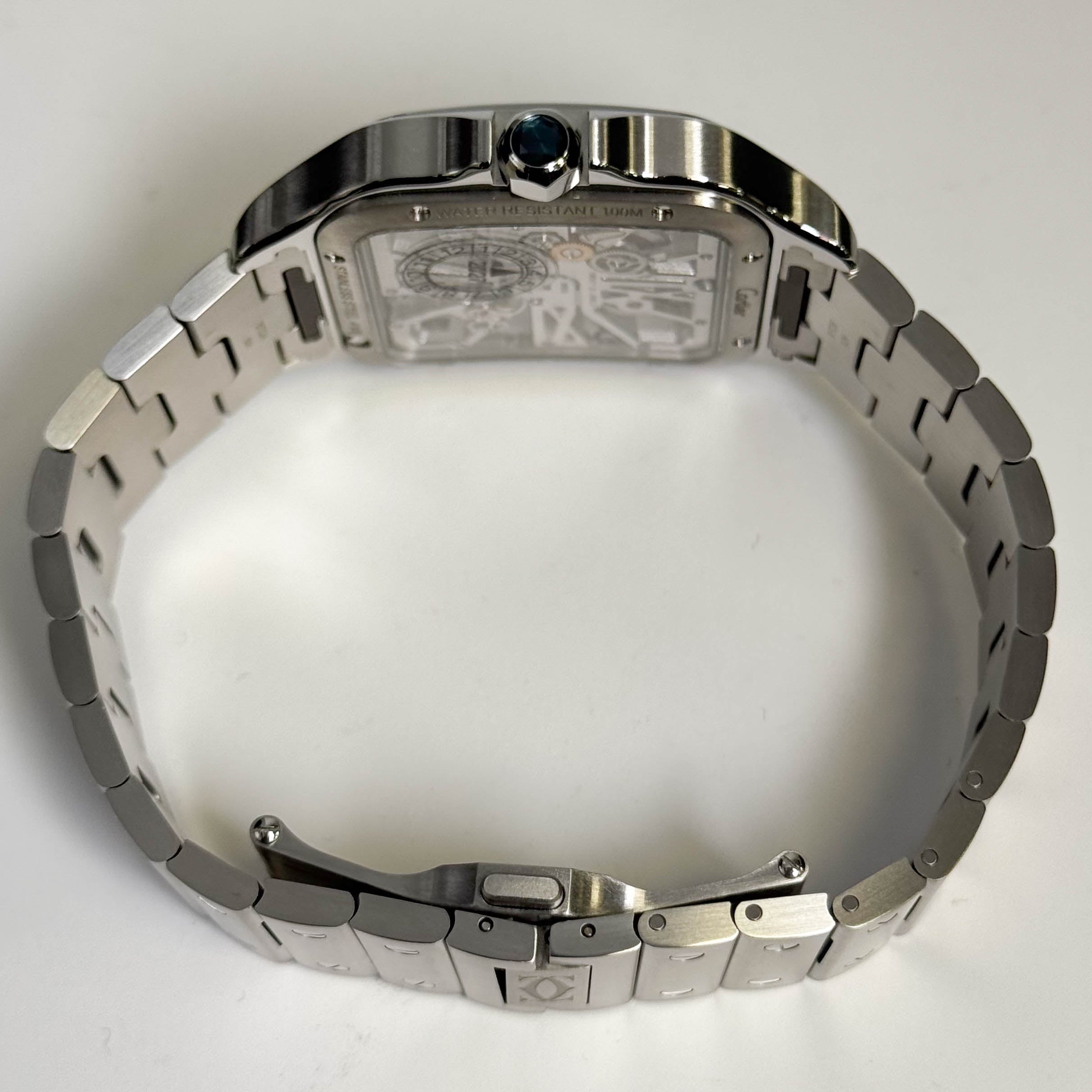 Cartier Santos 40mm Skeleton Dial Watch Ref# WHSA0015