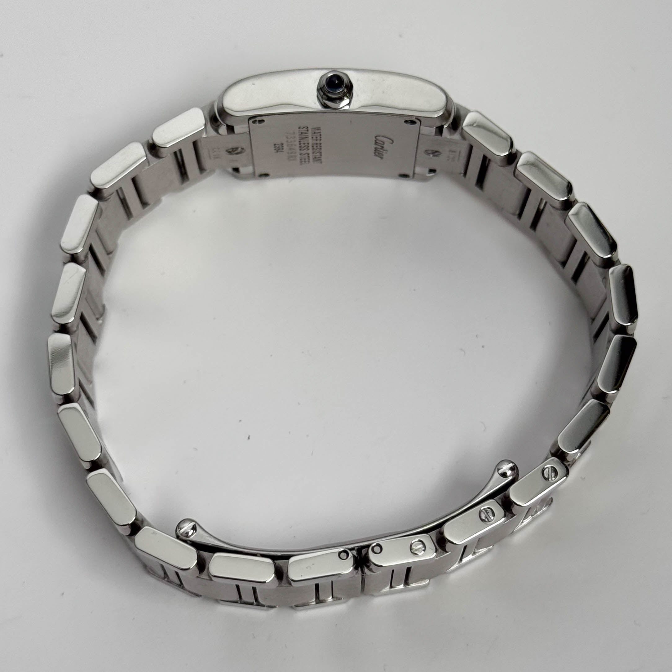 Cartier Tank Stainless Steel 20mm Ivory Dial Watch Ref# W51008Q3 - Happy Jewelers Fine Jewelry Lifetime Warranty