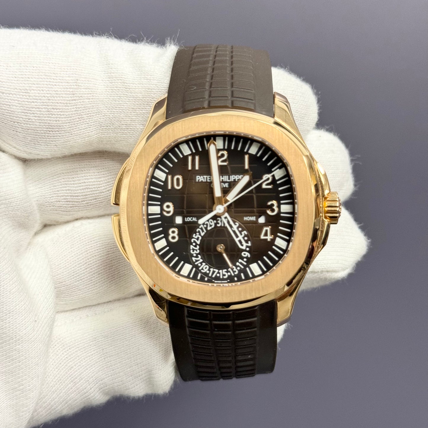 Patek Philippe Aquanaut 40mm Brown Dial Watch Ref# 5164R-001