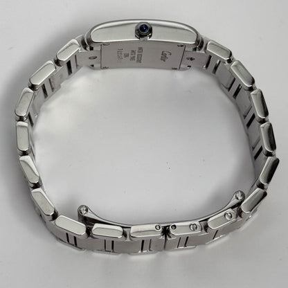 Cartier Tank Stainless Steel 20mm Ivory Dial Watch Ref# W51008Q3 - Happy Jewelers Fine Jewelry Lifetime Warranty