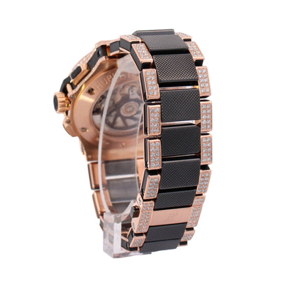 Hublot Big Bang Rose Gold 44mm Custom Pave Diamond Dial Watch Reference#: 301.PB.131.PB - Happy Jewelers Fine Jewelry Lifetime Warranty